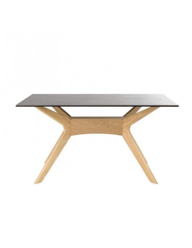 Mesa de jantar ELOISE 160x90, porcelana cinza...