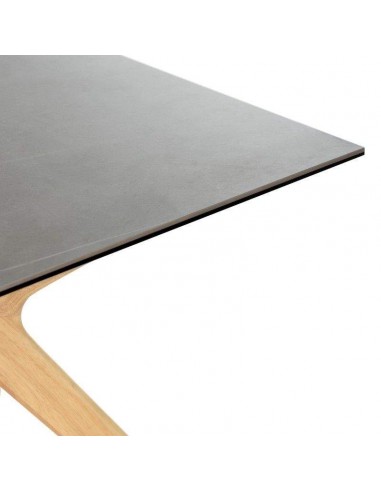 Mesa comedor ELOISE 160x90, porcelánico gris...