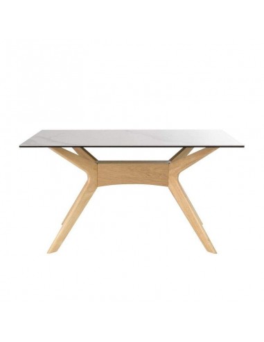 Mesa de jantar ELOISE 160x90, porcelana Mármol...