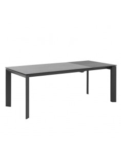 Mesa de jantar extensível LISA 140x90, porcelanato cinza... 2