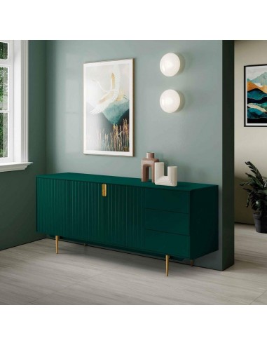 APARADOR moderno CANDEM 180 x 45, lacado verde