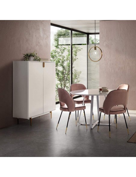 MUEBLE CUBO MODERNO CANDEM 100 x 142, lacado blanco