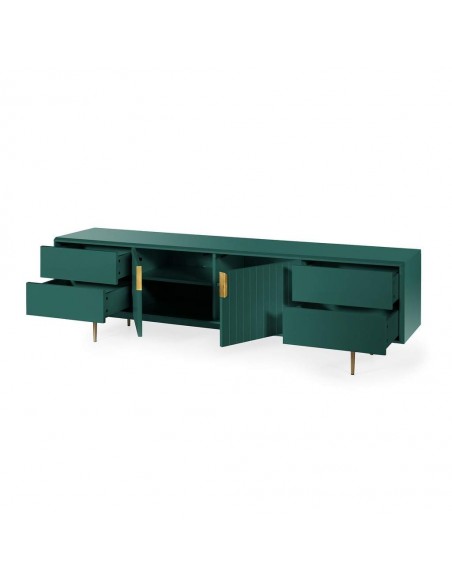 Mesa TV MODERNA CANDEM 200 x 42, lacado verde