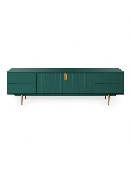 MUEBLE MODERNO TV CANDEM 200 x 42, lacado verde