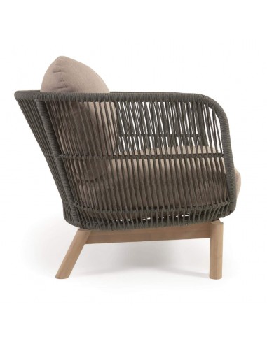 Butaca exterior Catalina, cuerda verde y madera...