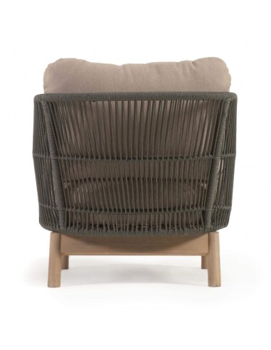 Butaca exterior Catalina, cuerda verde y madera...