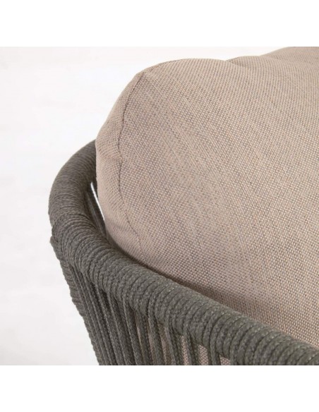 Butaca exterior Catalina, cuerda verde y madera maciza