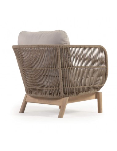 Poltrona de exterior Catalina, corda bege,...