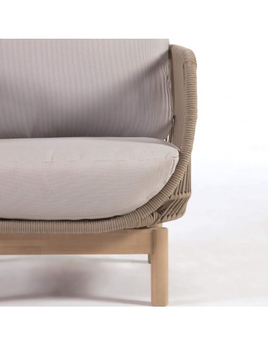Butaca exterior Catalina, cuerda beige, madera...
