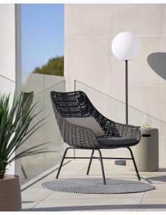 Butaca de exterior Abeli, cuerda negro. 2