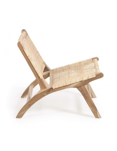 Poltrona design Beida madeira maciça de teca.