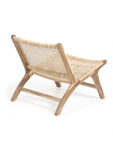 Sillón de diseño Beida madera maciza teca.