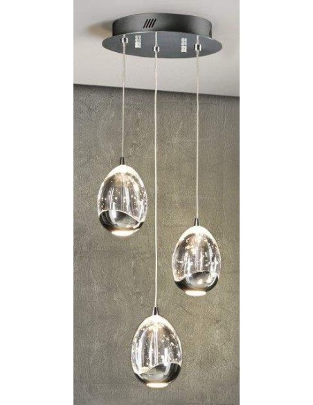 Cromo de 3LED TETO LÂMPADA Schuller SPRAY 25