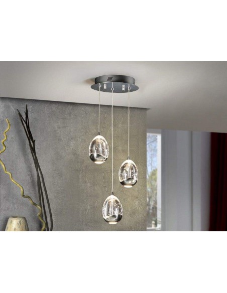 Cromo de 3LED TETO LÂMPADA Schuller SPRAY 25
