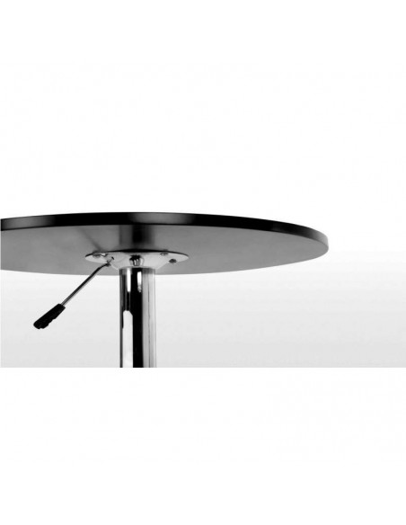 Mesa alta de cocina Label 70, Elevable, tapa madera bilaminada soft negra Mesa alta de cocina Label 70, Elevable, tapa madera bilaminada soft negra