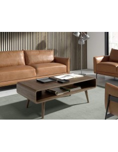 Mesa de café SCOTT 120x60, madeira de nogueira 2