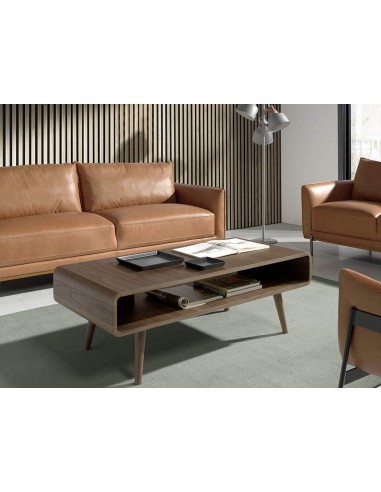 Mesa de café SCOTT 120x60, madeira de nogueira