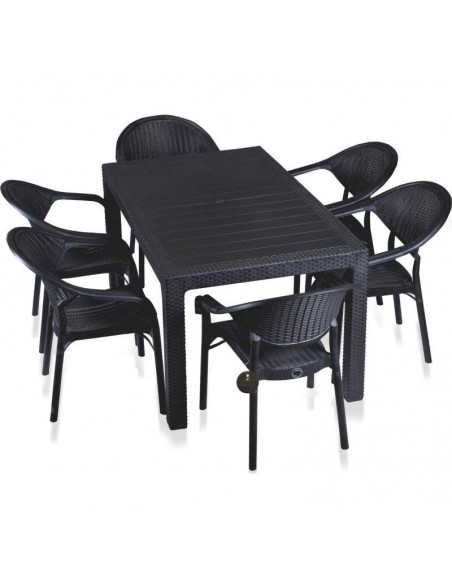 Silla con brazos exterior TORREVIEJA, apilable, polipropileno.