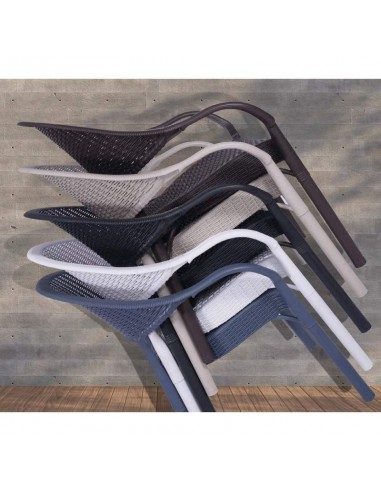 Silla con brazos exterior TORREVIEJA, apilable,...
