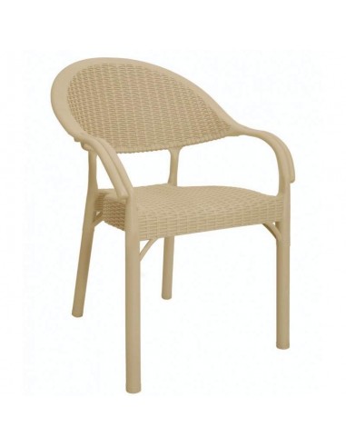 Silla con brazos exterior TORREVIEJA, apilable,...