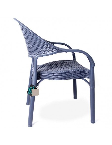 Silla con brazos exterior TORREVIEJA, apilable, polipropileno.