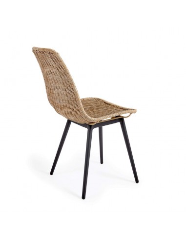 Silla de exterior Equal de ratán sintético y...