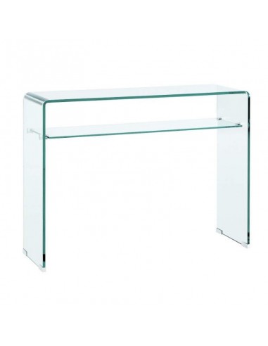 Consola Recibidor minimalista Adana 100x33, Cristal Curvado