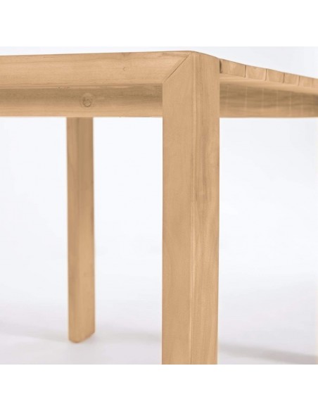 Mesa de exterior Victoire 240 x 110 cm, madera maciza de teca.