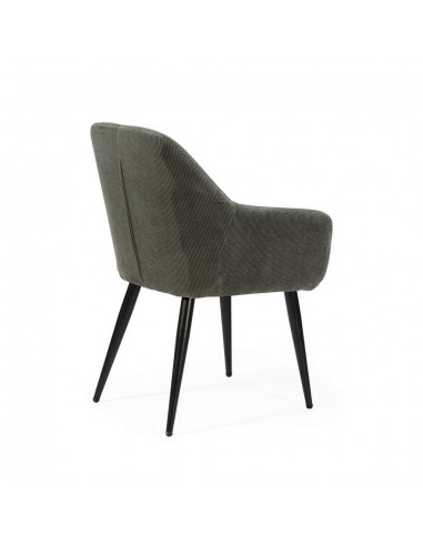 Silla con brazos DUNE, tejido pana y patas...