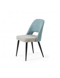 Silla de comedor en tejido combinado MOCCIA, patas... 2