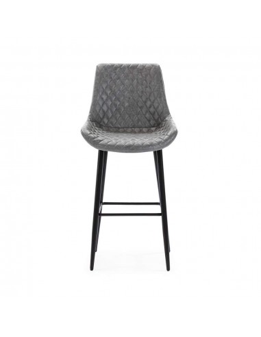 Taburete vintage SAIDI en polipiel y patas...