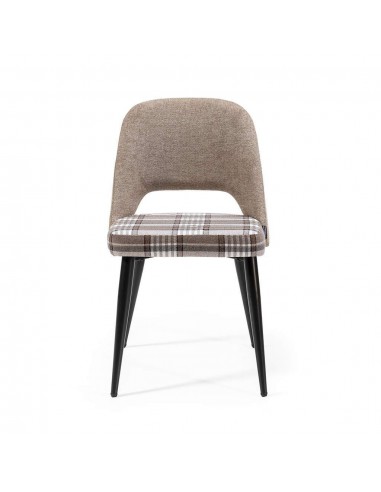 Cadeira de jantar MOCCIA em tecido de quadrados...