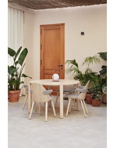 TEULAT SILLA CON BRAZOS UMA, madera natural