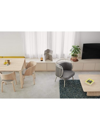 TEULAT SILLA DE DISEÑO DAM, MADERA Natural