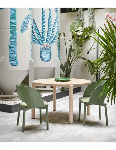 TEULAT SILLA DE DISEÑO DAM, MADERA VERDE