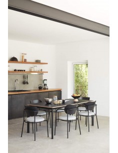 CADEIRA DE DESIGN TEULAT ECLIPSE COR PRETO/CINZA 2