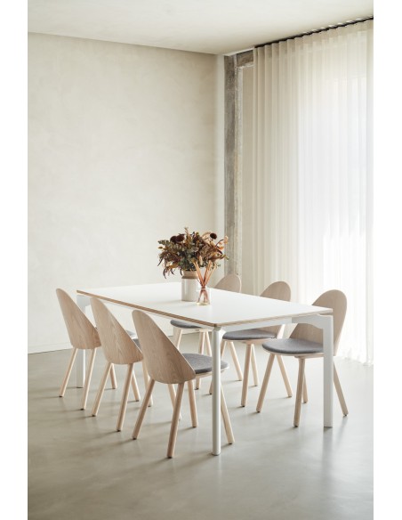 TEULAT SILLA DE DISEÑO UMA, madera natural