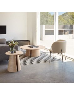 MESA RINCON REDONDA CEP 50 NATURAL CLARO. 2