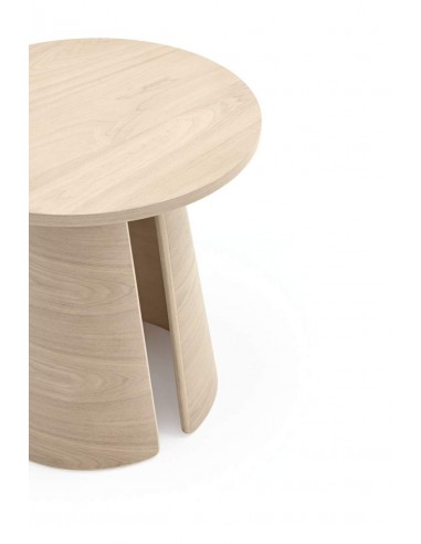 MESA DE CANTO REDONDA CEP 50 CM. NATURAL CLARO.