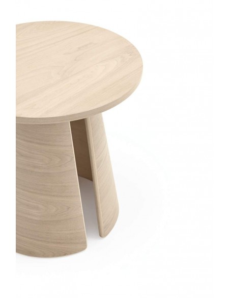 MESA DE CANTO REDONDA CEP 50 CM. NATURAL CLARO.