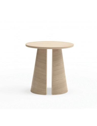 MESA DE CANTO REDONDA CEP 50 CM. NATURAL CLARO.