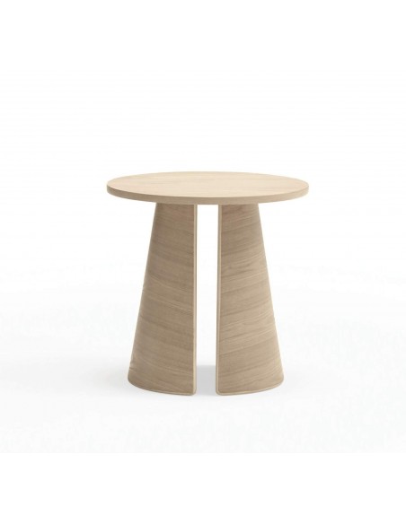 MESA DE CANTO REDONDA CEP 50 CM. NATURAL CLARO.