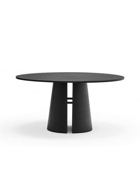 MESA REDONDA MINIMALISTA Teulat CEP 157, cor Preto.