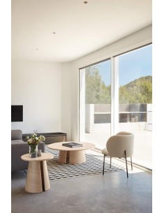 MESA DE CENTRO REDONDO TEULAT CEP 110, COR FRESNO NATURAL... 2