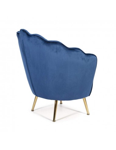 Butaca de terciopelo OSTRA patas metalicas en...