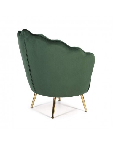 Poltrona de veludo OSTRA com pernas de metal...