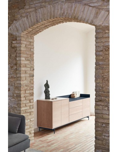 TEULAT APARADOR VALLEY 200X45 COLOR ROBLE/AZUL