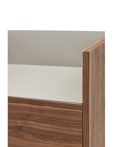 ARMÁRIO AUXILIAR VALLEY TEULAT 130X92 COR NOZ/CINZA