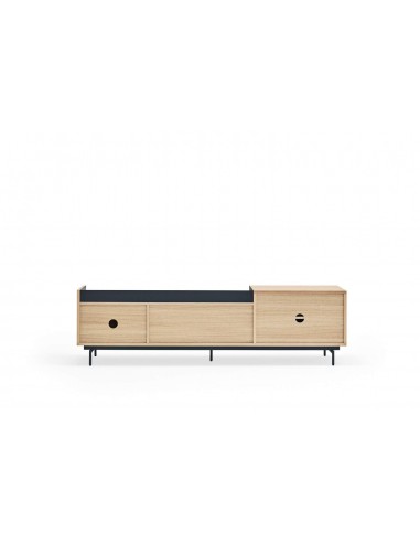TEULAT MUEBLE TV VALLEY 180X40, COLOR ROBLE/AZUL