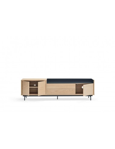 TEULAT MUEBLE TV VALLEY 180X40, COLOR ROBLE/AZUL